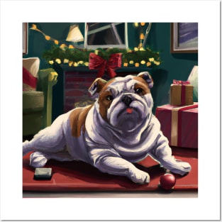 Cute Bulldog Drawing Posters and Art